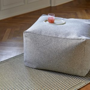 Pouf coussin design gris HAY repose pied meuble appoint tissu